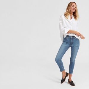 Everlane The High Rise Skinny Jeans in Mid Blue